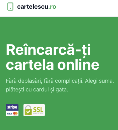 Reincarcare Cartele Prepay Online -Cartelescu.ro